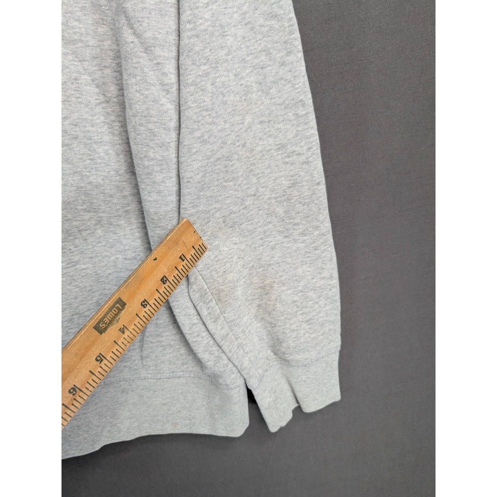Reebok Mens Delta Logo Pullover Hoodie Gray Graphic Sweatshirt 8620 - Picture 6 of 7